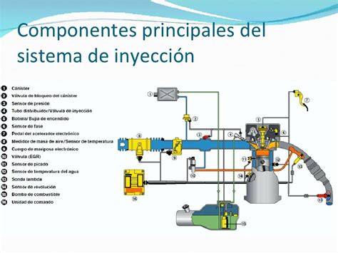 Diagrama de un sistema de inyección electrónica de combustible