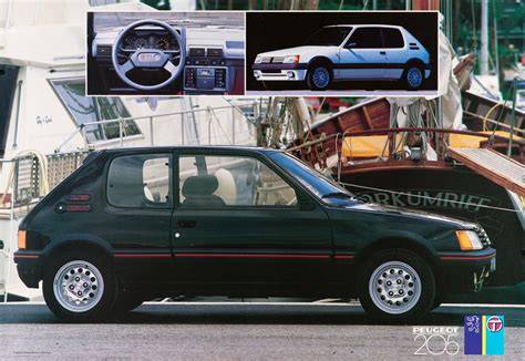 Tablero de un Peugeot 205 GTI
