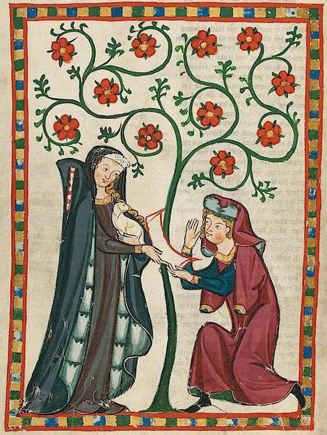 Miniatura de Bianca Lancia del Códice Manesse