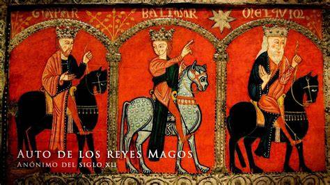 Manuscrito medieval del Auto de los Reyes Magos