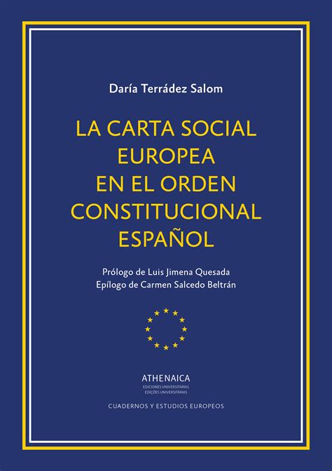 Portada de la Carta Social Europea