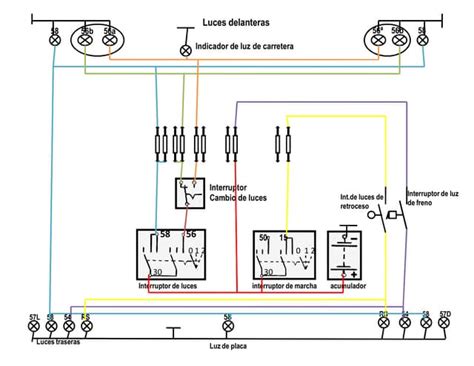 Diagrama esquemático del sistema de luces traseras de un Seat Toledo 2, destacando el cableado del portón y el interruptor.