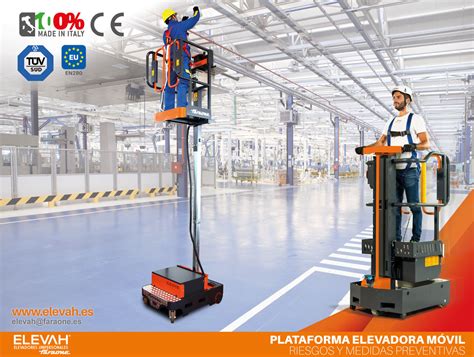 Plataforma elevadora móvil de personas en obra