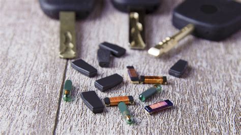 Chip transponder en llave de coche