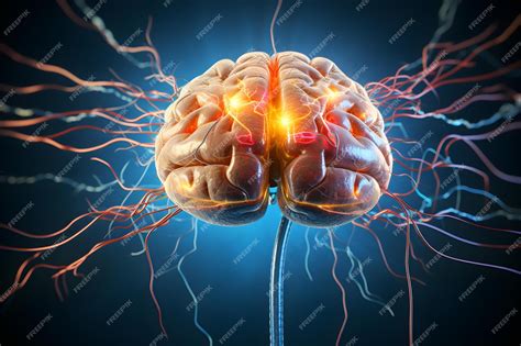 Cerebro humano con conexiones neuronales