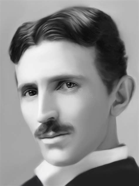 Retrato de Nikola Tesla