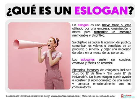 Ejemplo de anuncio publicitario con un eslogan llamativo