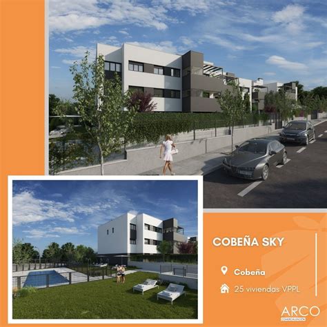 Urbanización moderna con piscina y zonas ajardinadas en Alcobendas.