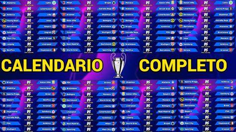 Calendario de la Champions League