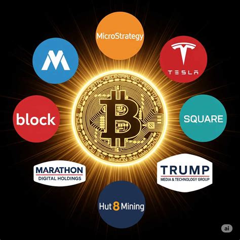 Infografía comparando las tenencias de Bitcoin de las principales empresas públicas