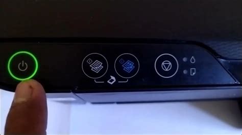 Botones de una impresora Epson Stylus, señalando los botones de encendido y mantenimiento