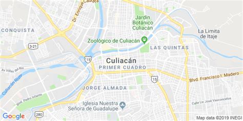 Mapa de Culiacán, Sinaloa, México