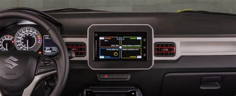 Interior del Suzuki Ignis con pantalla táctil