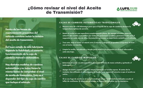 Manual de instrucciones para cambio de aceite de transmisión