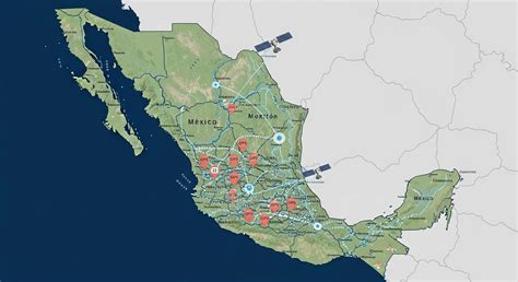 Mapa de España mostrando la ubicación de varios concesionarios de coches de segunda mano