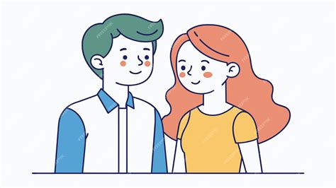 Ilustración de un hombre y una mujer intercambiando miradas