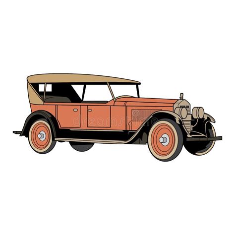 Ilustración de un coche antiguo