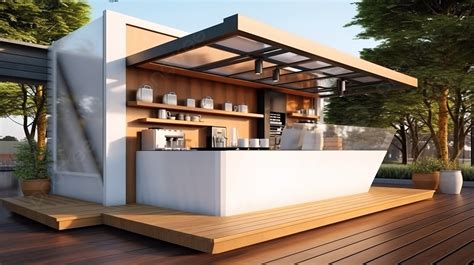 Una cafetería al aire libre con barreras de cristal