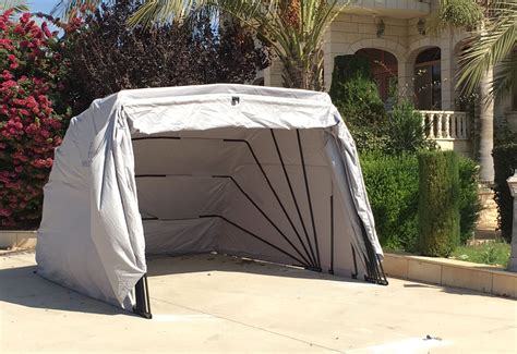 Estructura de un garaje plegable para coche