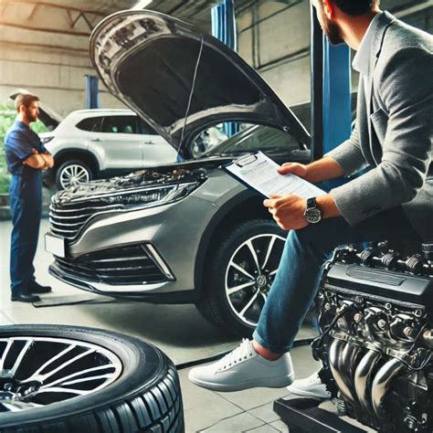 Proceso de revisión de coche de segunda mano