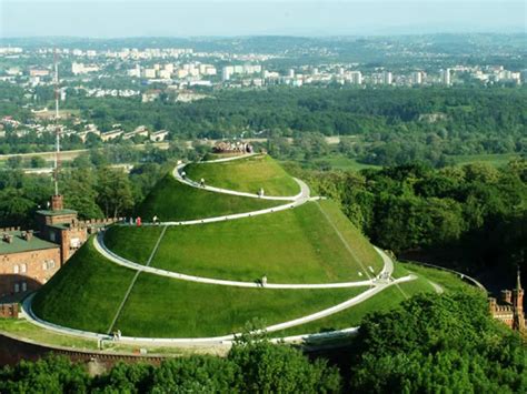 Vista panorámica de Cracovia desde el Montículo de Kosciuszko
