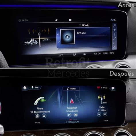 Interfaz MBUX en pantalla táctil