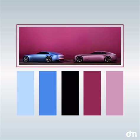 Jaguar new color palette inspiration