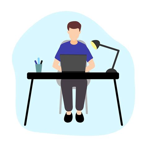 Illustration d'une personne travaillant sur un ordinateur portable avec des symboles de croissance et de succès