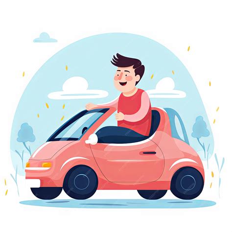 Persona probando un coche en una feria