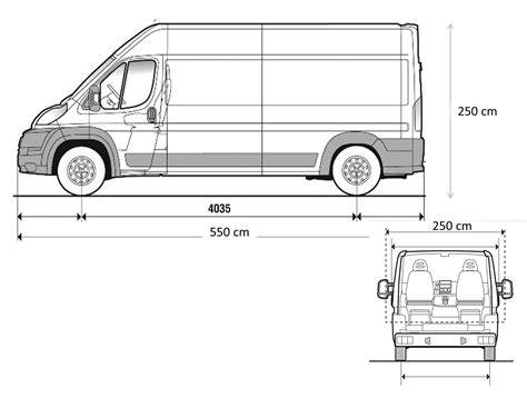 Diagrama de dimensiones de la Iveco Daily