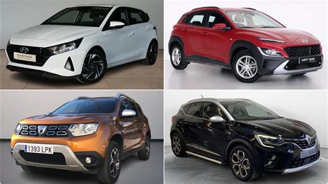 Gráfico comparativo de tasaciones de coches de segunda mano