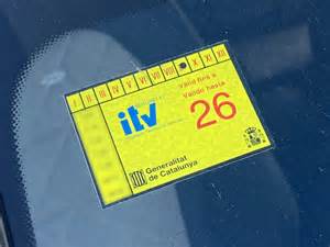 Diagrama de un coche con las zonas de inspección de la ITV marcadas