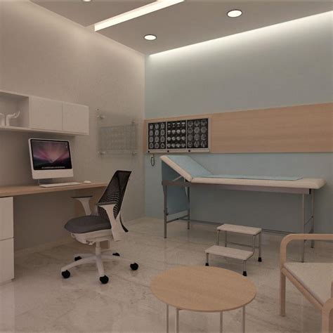 Imagen de un consultorio médico moderno y limpio.