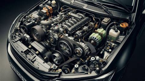 Un motor de automóvil moderno