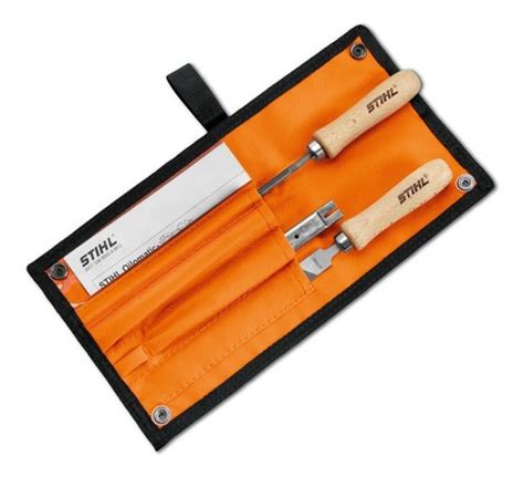 Imagen mostrando un kit de afilado MACROZA con sus componentes