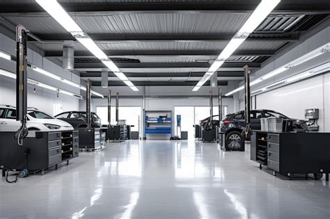 Taller mecánico moderno con herramientas de diagnóstico