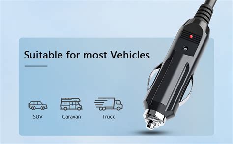 Conector de mechero de coche con cable y conector específico