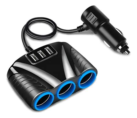 Adaptador de mechero con múltiples voltajes y clavijas de conexión