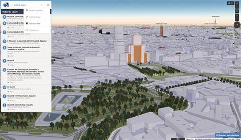 mapa 3D de navegación BMW en ciudad