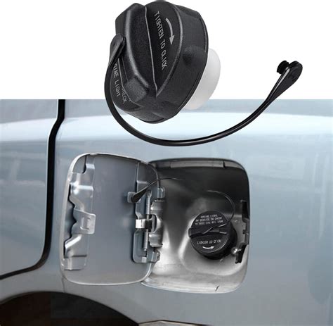 Diagrama simplificado de la tapa y tapón de combustible de un coche