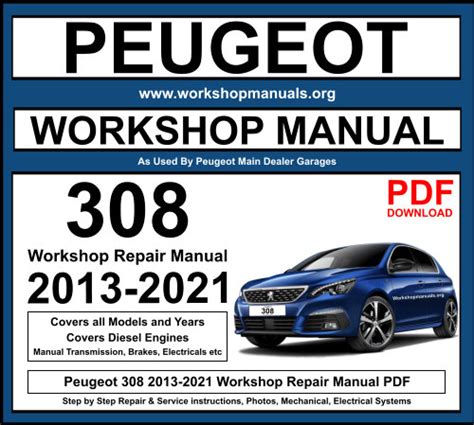 Manual de servicio de un Peugeot 308