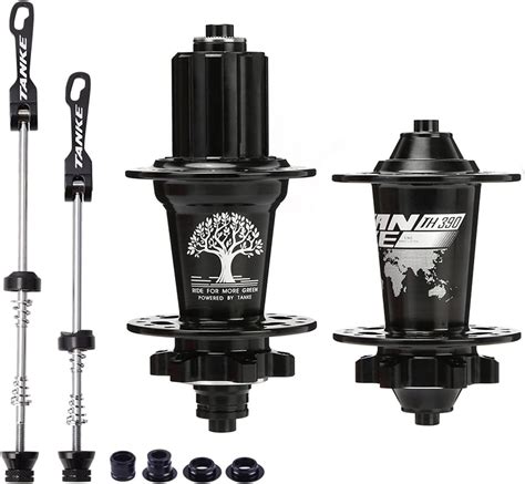 Buje de bicicleta con núcleo visible