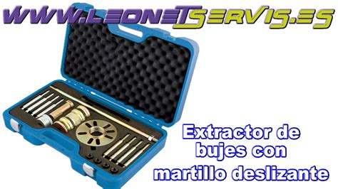 Diagrama de un extractor de bujes con martillo deslizante