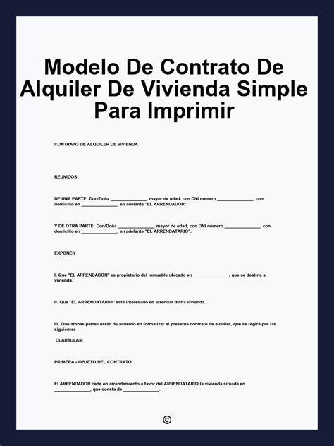 Contrato de alquiler