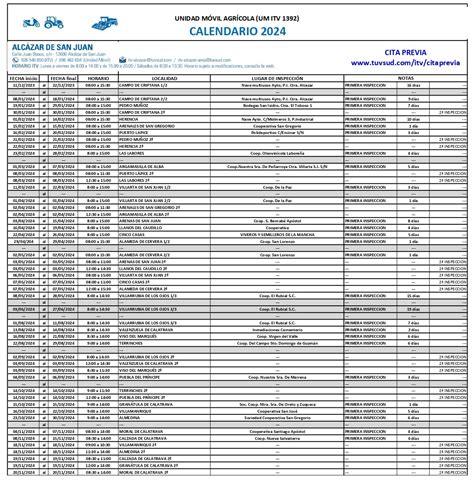 Calendario de ITV para coches nuevos