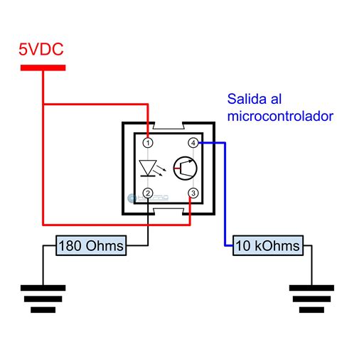 Diagrama de conexión de un sensor CNY70 a un Arduino