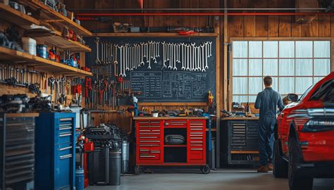 Fotografía antigua de un taller mecánico