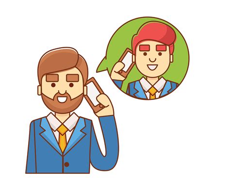 Representación de un comercial hablando por teléfono con un cliente