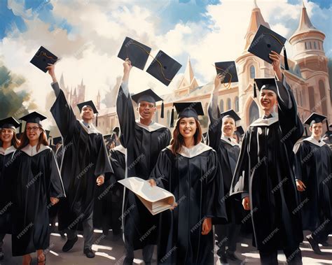 Estudiantes graduándose con togas y birretes, simbolizando la obtención de títulos académicos.