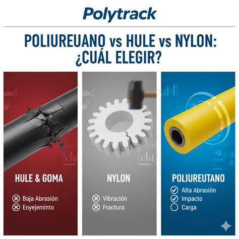 Comparación de materiales: Poliuretano vs. Goma